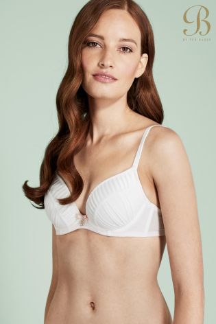 Ted Baker Ivory Pleated Plunge Bra